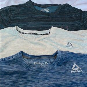 Under Armour & Reebok Men's athletic shirts
